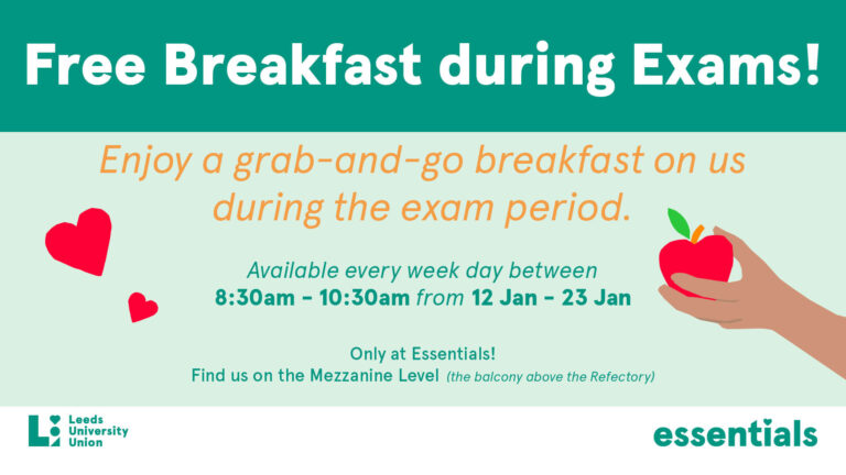 Free breakfast during exams | LUBS Student Guide